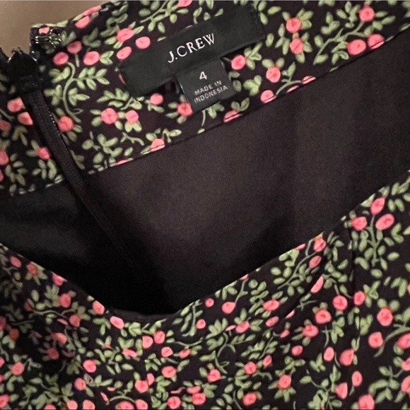 J Crew Smocked Sleeve Floral Midi Dress - Picture 5 of 11